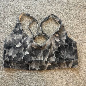 Athleta Black and Gray Sports Bra